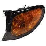 Corner Light Assembly for BMW 3-Series 2002-2005, Left (Driver), Yellow with Black Surround Trim, Sedan/Wagon, Replacement - Fits 316i, 318i, 320i, 323i, 325i, 328i, 330i models.