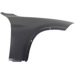 Front Fender for BMW X1 2013-2015, Right (Passenger) Side, Primed (Ready to Paint), Steel, Without Side Light Hole, Replacement