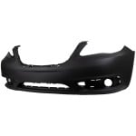 Front Bumper Cover for Chrysler 200 2011-2014, Convertible/Sedan, Primed (Ready to Paint), Replacement