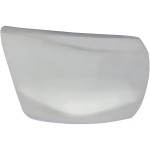 Front Bumper End for Chevrolet Silverado 1500 (2012-2013), Right (Passenger) Side, Chrome Plastic Face Bar Cap, Without Fog Light Holes, Replacement