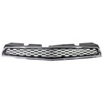 Chrome Shell/Painted Black Insert Grille for Chevrolet Equinox 2010-2015, Suitable for LT w/ Chrome Package/LTZ Models, Replacement