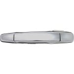 Replacement Rear Exterior Door Handle for Chevrolet Silverado 1500 (2007-2013), 2500 HD, 3500 HD (2007-2014), Left (Driver) Side, Chrome, without Key Hole, Excludes 2007 Classic