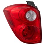 Tail Light Assembly for Chevrolet Equinox 2010-2015, Left (Driver), Red and Clear Lens, Replacement
