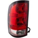 Tail Light Assembly for Chevrolet Silverado/Sierra 1500 (2009-2013), 2500 HD/3500 HD (2011-2014), Left (Driver), Type 1, Denali/Hybrid Models, Replacement