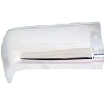 Rear Bumper End, Chrome, for Chevrolet Silverado/GMC Sierra 1500 (2007-2013), 2500 HD/3500 HD (2007-2014), Left (Driver), Without Rear Object Sensor Holes, Excludes 2007 Classic, Replacement