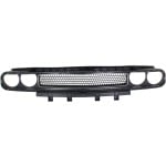 Plastic Grille for 2008-2014 Challenger, Textured Black Shell and Insert with Chrome Insert Opening Molding, Replacement