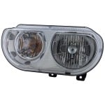 Headlight Assembly for Dodge Challenger 2008-2014, Left (Driver), Halogen, Replacement