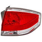 Tail Light Assembly for Ford Focus Sedan 2009-2011, Right (Passenger), with Chrome Insert, Replacement