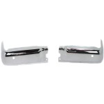 Step Bumper Face Bar for Ford F-150 2009-2014, Without Pad, With Pad Provision, Without Mounting Bracket, Chrome, With Rear Object Sensors Holes, Excluding Raptor Model, Styleside, Replacement
