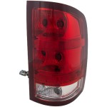 Tail Light Assembly for GMC Sierra 2010-2012 Right (Passenger), Compatible with SL / SLE / SLT / WT Models, Replacement