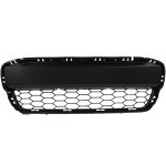 Front Bumper Grille for Honda Civic 2012-2013, Textured Gray, Coupe, Excluding Si Model, Replacement