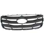 Grille for Hyundai Santa Fe 2010-2012, Paintable Shell and Insert, Replacement