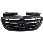 Radiator Grille for Hyundai Elantra 2010, Black Shell and Insert, Sedan Edition, Replacement
