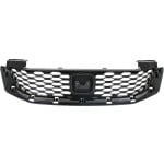 Grille for Honda Accord Coupe 2013-2015, Painted Black Shell and Insert, Replacement