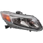Headlight Assembly for Honda Civic 2012-2012, Right (Passenger), Halogen, Excludes Hybrid Model, Suitable for Coupe/Sedan, Replacement