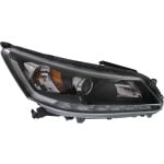 Headlight Assembly for Honda Accord 2014-2015, Right (Passenger), Halogen, 6 Cylinder, EX-L/Touring Models, Sedan, Replacement