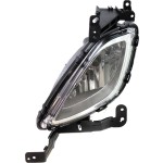 Front Fog Light Assembly for Hyundai Elantra 2011-2013, Left (Driver), Sedan, Built in USA, Replacement