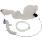 Washer Reservoir for Honda CR-V 2007-2011, Complete Assembly with Pump, Outlet and Cap, Suitable for Mexico/USA Built Vehicle, Replacement