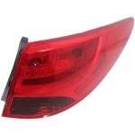 Tail Light Assembly for Hyundai Tucson 2010-2015, Right (Passenger) Side, Outer, Halogen/Bulb Type, for 2014-2015 Models, Replacement