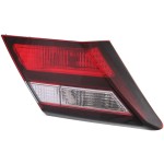 Tail Light Assembly for Honda Civic 2013-2015 Sedan Models, Left (Driver), Inner, Excluding Hybrid Model, Replacement