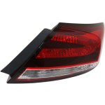 Tail Light Assembly for Honda Civic Coupe, Right (Passenger) Side, Fits 2014-2015 Models, Replacement