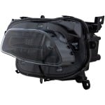 Headlight Assembly for Jeep Cherokee 2014-2018, Left (Driver), Halogen, with Black Trim, Replacement