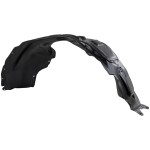 Front Fender Liner for Jeep Cherokee (2014-2018) Left (Driver), Vacuum Form Plastic, Black Trim, with Off Road Package, Replacement