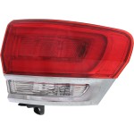 Tail Light Assembly for Jeep Grand Cherokee WK 2014-2022, Right (Passenger) Side Outer, Excluding SRT/Trailhawk/Trackhawk Models, with Chrome Trim, Replacement