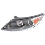 Headlight Assembly for Kia Sportage 2011-2012 Base/LX Models, Left (Driver) Side, Halogen with LED Daytime Running Lights, Replacement