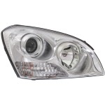 Headlight Assembly for Optima (2007-2008), Right (Passenger), Halogen, with Chrome Insert, without Appearance Package, From April 16, 2007, Replacement