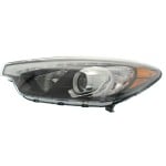 Headlight Assembly for Kia Forte/Forte Koup/Forte5 2015-2016, Left (Driver), Halogen with LED Position Light, From 10-17-2014, Replacement (CAPA Certified)