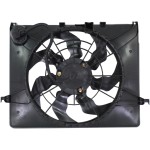 Radiator Fan Assembly for Hyundai Sonata/Kia Optima 2011-2013, 2.0L Engine, Includes Resistor, Replacement