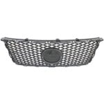 Gray Shell and Insert Grille for Lexus IS250/IS350 with Sport Package, fits Base Model 2011-2013, C Model 2013-2015 without Pre-Collision System, Replacement