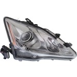 Headlight for Lexus IS250/IS350 2006-2008, Right (Passenger), Lens and Housing, Xenon, without High Intensity Discharge Kit, with Auto Leveling Lights, Replacement