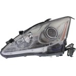 Headlight for Lexus IS250/IS350 2006-2008, Left (Driver) Side, Lens and Housing, Xenon, without HID Kit, with Auto Leveling Lights, Replacement