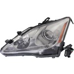 Headlight Lens and Housing for Lexus IS250/IS350 2009-2010, Left (Driver), Xenon, Without HID Kit, Excludes C Model, Replacement