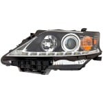 Headlight Assembly for Lexus RX350 (2013-2015) / RX450H (2015), Left (Driver), Halogen with LED DRL, Canada Built Vehicle, Replacement