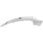Front Bumper Molding for Mercedes-Benz E-Class 2014-2017, Left (Driver), Chrome, with AMG Styling Package, without Night Package, Convertible/Coupe, Replacement
