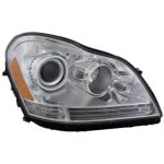 Headlight Assembly for Mercedes-Benz GL-Class 2007-2012, Right (Passenger) Side, Halogen, Replacement