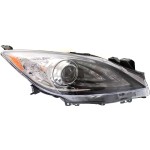 Headlight for Mazda 3 2010-2011 Right (Passenger), Lens and Housing, Xenon, without High Intensity Discharge Kit, without Auto Level Control, without Daytime Running Light, Replacement
