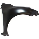 Front Fender for Mazda 3 2010-2013 Hatchback (2.0L/2.5L Engine)/Sedan, Right (Passenger) Side, Primed (Ready to Paint), with Stone Guard, without Side Signal Light, Replacement (CAPA Certified)