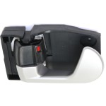Front Interior Door Handle for Mitsubishi Galant 2004-2012, Left (Driver), Silver/Black, Plastic, Also Fits Rear, Replacement