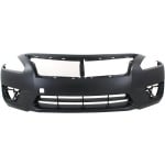 Front Bumper Cover for Nissan Altima Sedan, Primed (Ready to Paint), Model Years 2013-2015, Replacement