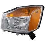 Headlight Assembly for Nissan Titan 2008-2015, Left (Driver), Halogen, Replacement