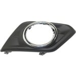 Front Fog Light Molding for Nissan Rogue 2014-2016, Right (Passenger), Textured Black, Replacement