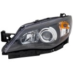 Headlight Assembly for Subaru Impreza 2008-2011, Left (Driver), Halogen, Excluding 2008-2009 2.5 GT/Sport/Outback Sport Models, Suitable for Sedan/Wagon, Replacement