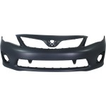 Front Bumper Cover for Toyota Corolla 2011-2013, Primed (Ready to Paint), Designed for Japan Built Vehicle, Without Spoiler Holes, Replacement (CAPA Certified)