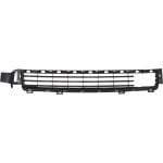 Front Bumper Grille Center Garnish in Black for Toyota Sequoia 2008-2017 with Laser Cruise Control, Replacement