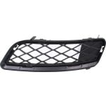 Front Bumper Grille for BMW X3 2011-2014 Right (Passenger), Outer, without M Package, without Parking Distance Control Sensor Holes, Replacement