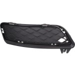 Front Bumper Grille for BMW X3 2011-2014, Left (Driver) Side, Outer, without M Package, without Parking Distance Control Sensor Holes, Replacement